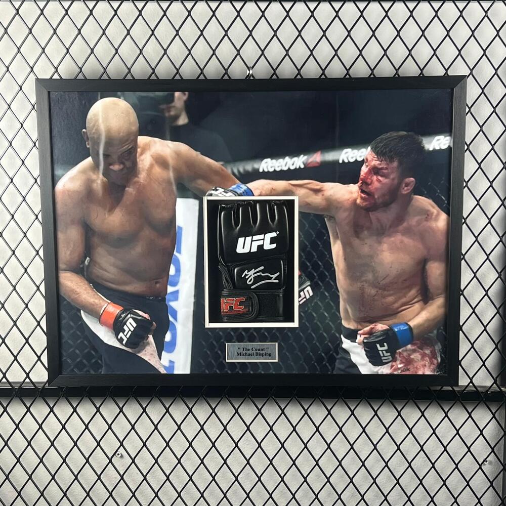 Michael Bisping Signed Glove Framed product image 2, provided for visual reference and product detail review
