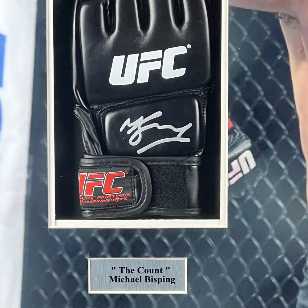 Michael Bisping Signed Glove Framed product image 4, provided for visual reference and product detail review