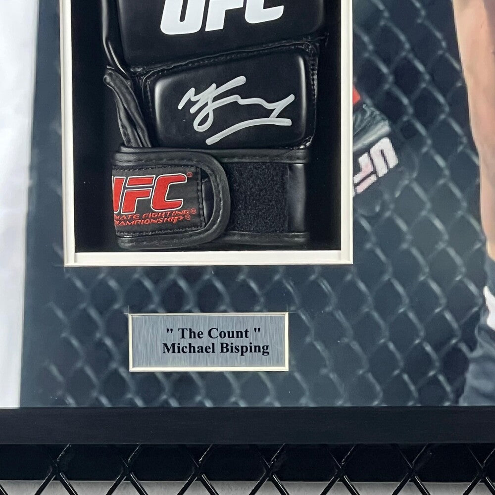 Michael Bisping Signed Glove Framed product image 3, provided for visual reference and product detail review