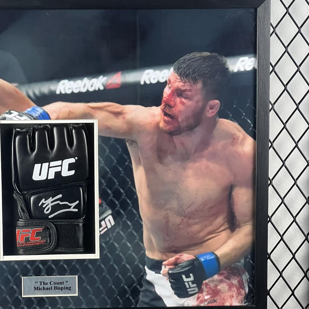 Michael Bisping Signed Glove Framed product image 5, provided for visual reference and product detail review