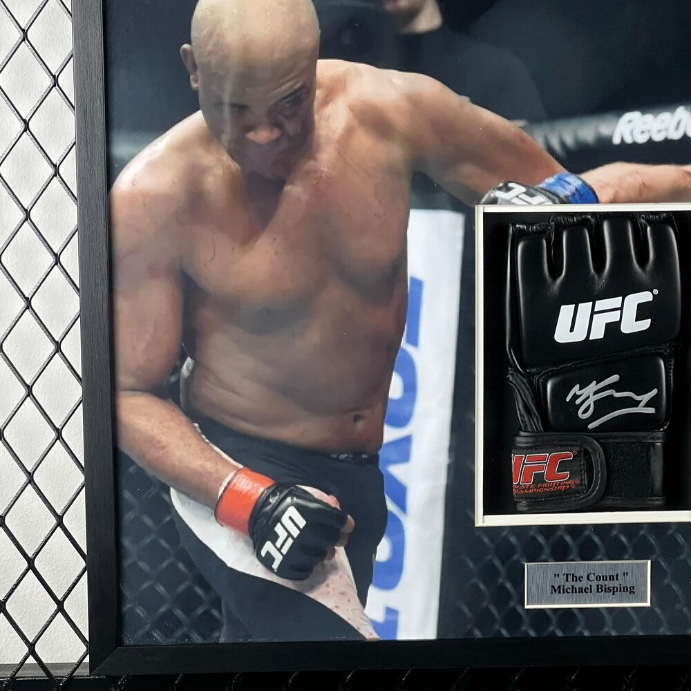 Michael Bisping Signed Glove Framed product image 6, provided for visual reference and product detail review