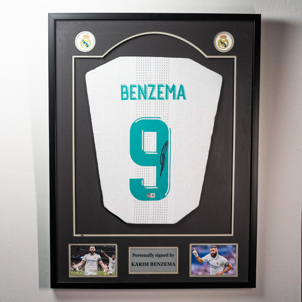 Karim Benzema Signed Real Madrid Jersey product image 1, provided for visual reference and product detail review