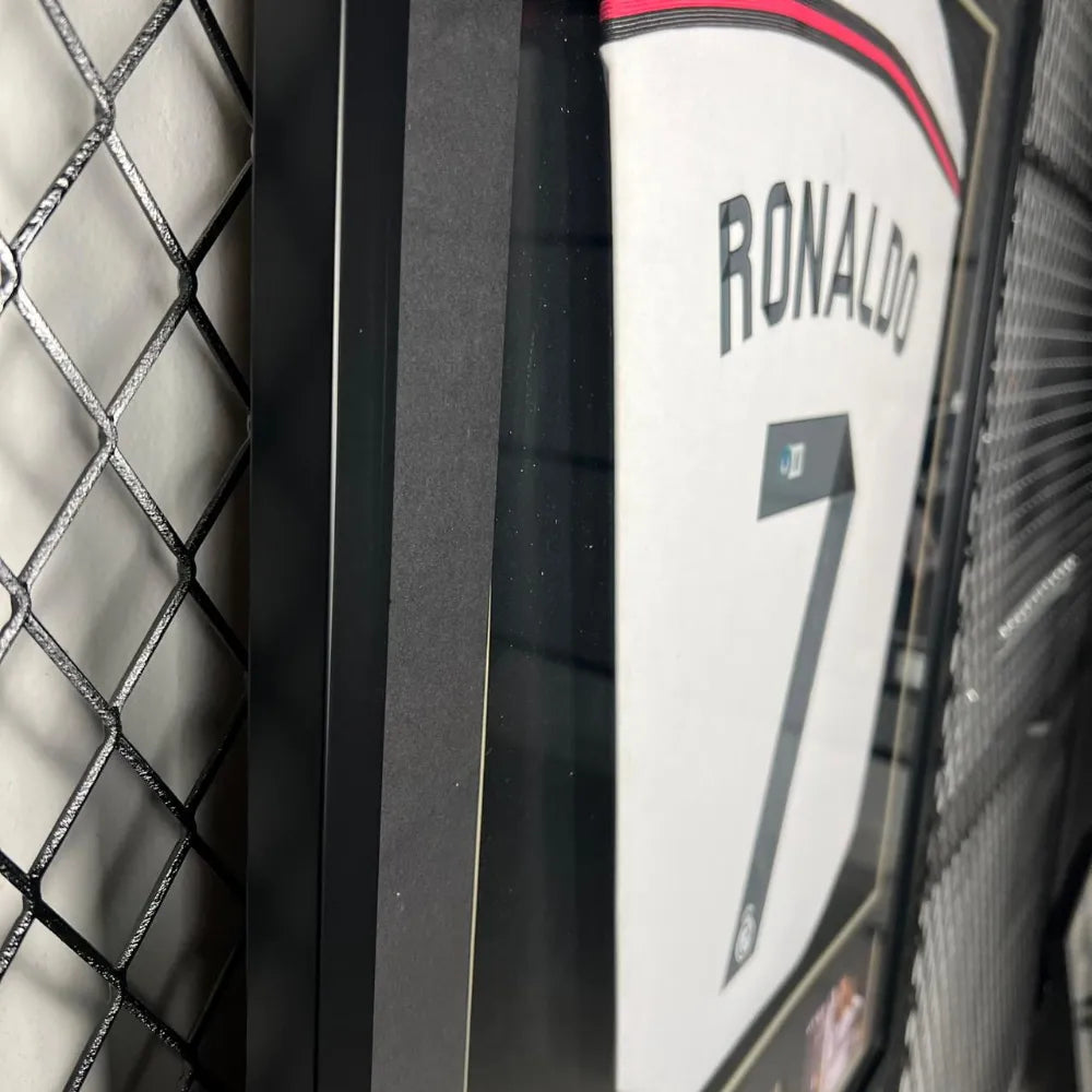 Cristiano Ronaldo Signed Real Madrid 2014-2015 Framed Jersey product image 2, provided for visual reference and product