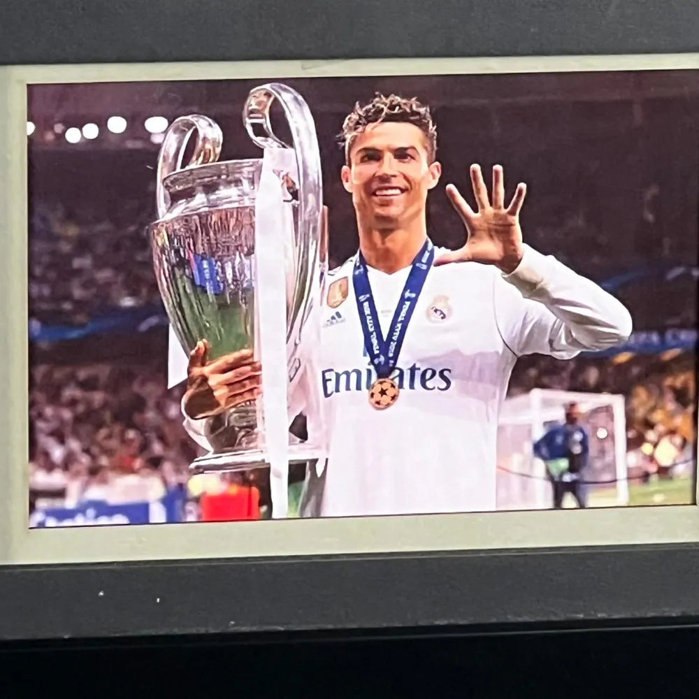 Cristiano Ronaldo Signed Real Madrid 2014-2015 Framed Jersey product image 3, provided for visual reference and product