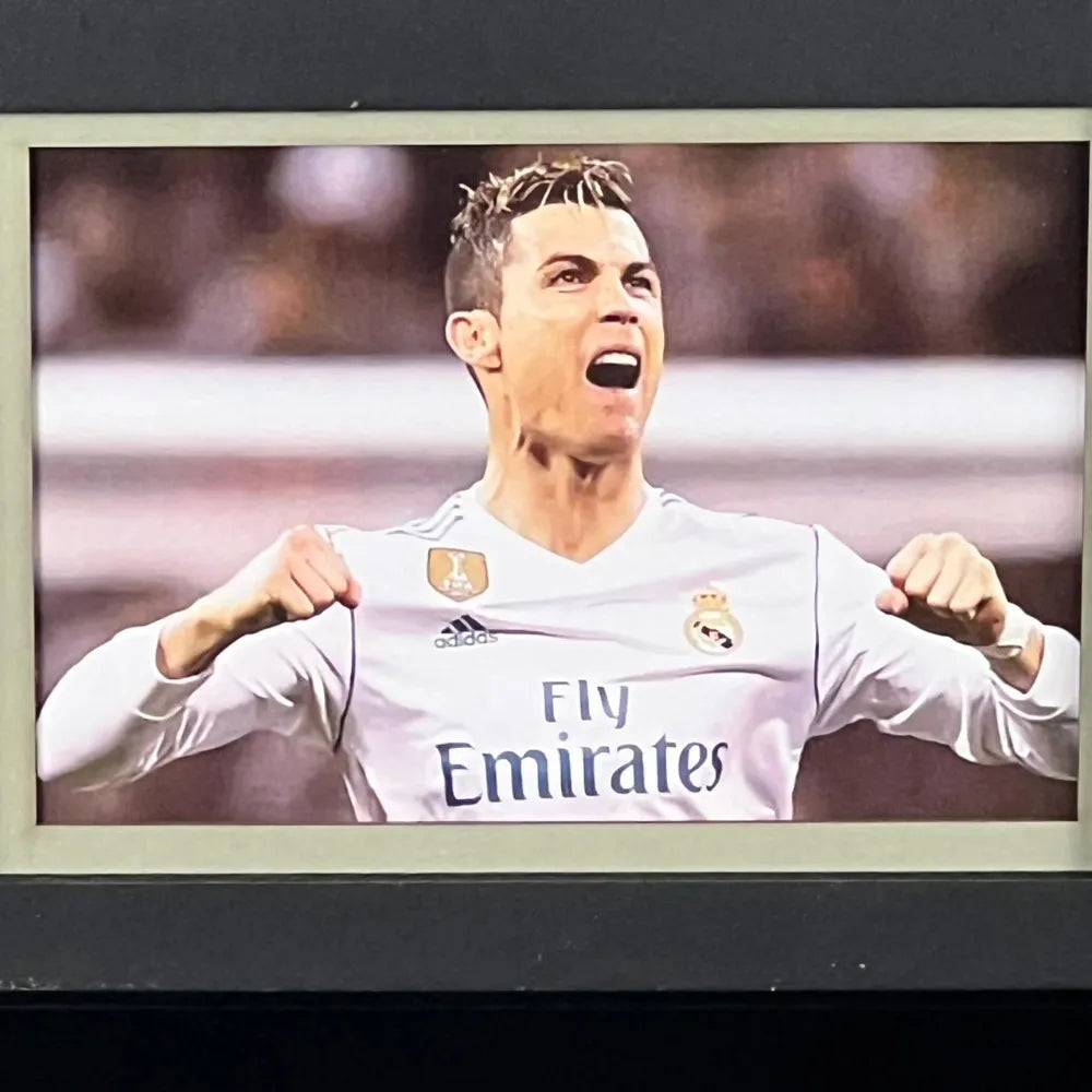 Cristiano Ronaldo Signed Real Madrid 2014-2015 Framed Jersey product image 5, provided for visual reference and product