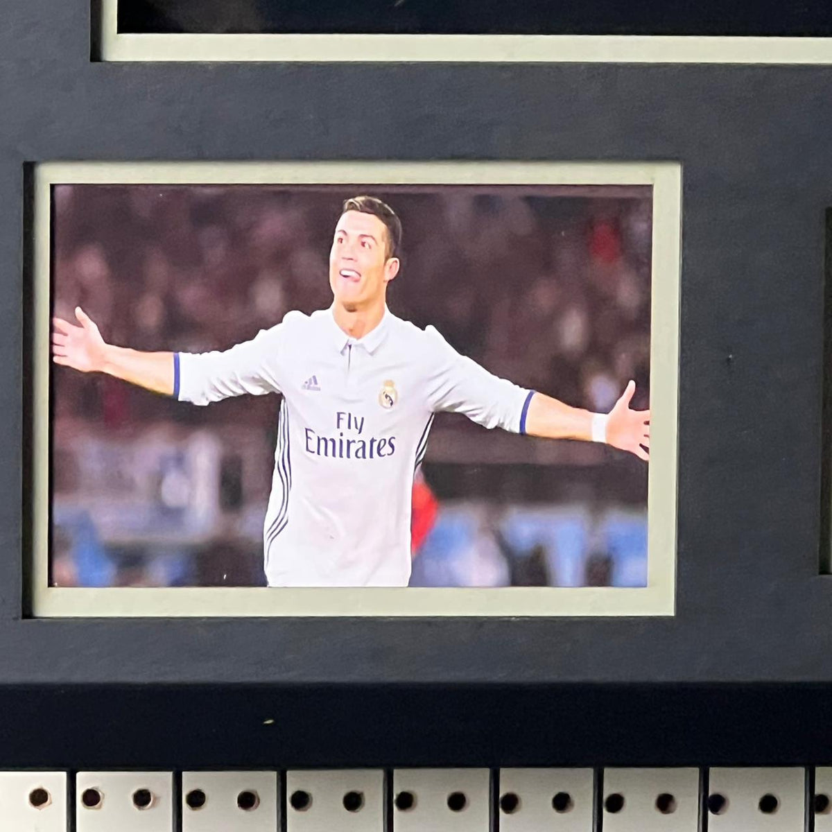Cristiano Ronaldo Signed Real Madrid 2017 Framed Jersey product image 3, provided for visual reference and product detail
