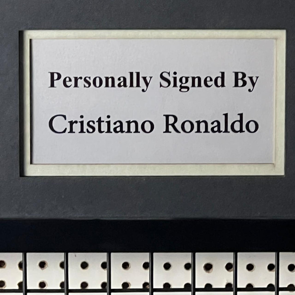Cristiano Ronaldo Signed Real Madrid 2017 Framed Jersey product image 5, provided for visual reference and product detail