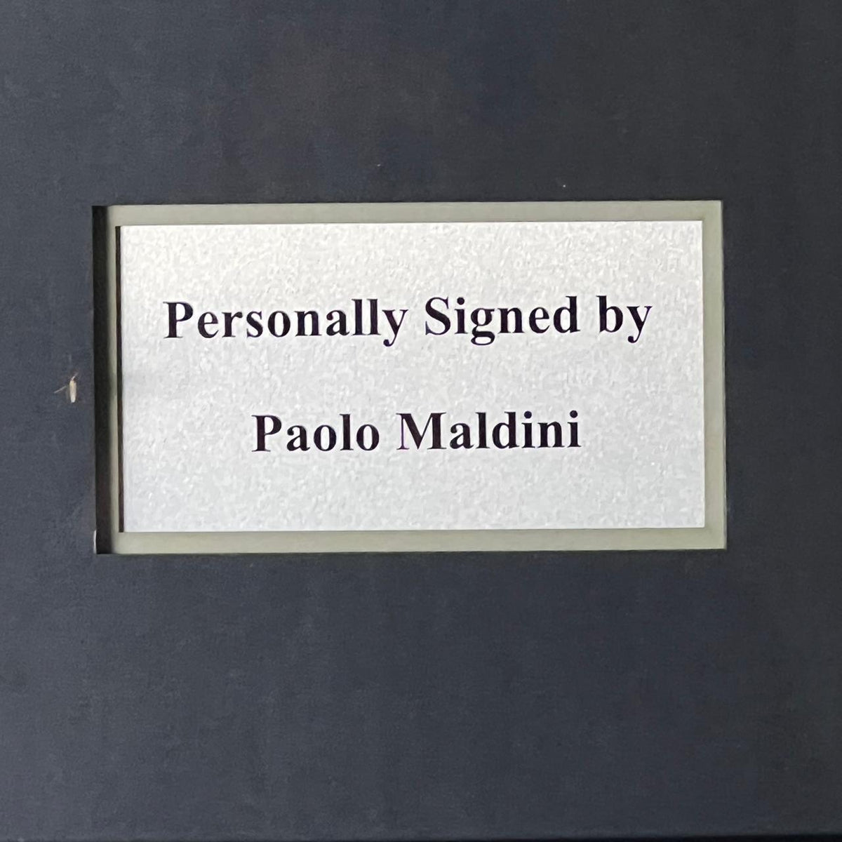 Paolo Maldini Signed Italy FC 1990 Framed Jersey product image 3, provided for visual reference and product detail review