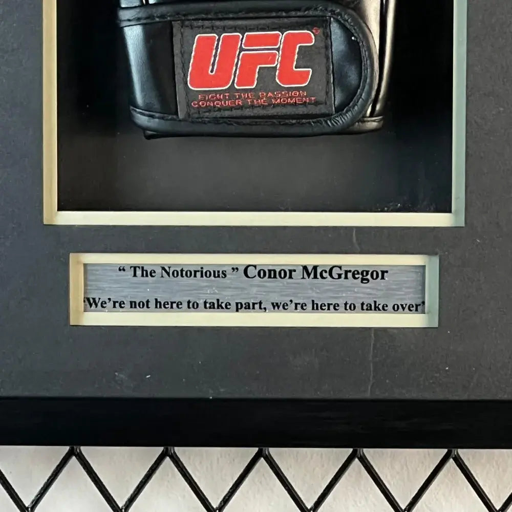 Conor McGregor Signed Glove Framed product image 3, provided for visual reference and product detail review