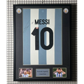 Lionel Messi Signed Argentina FC 2024 Framed Jersey product image 1, provided for visual reference and product detail review