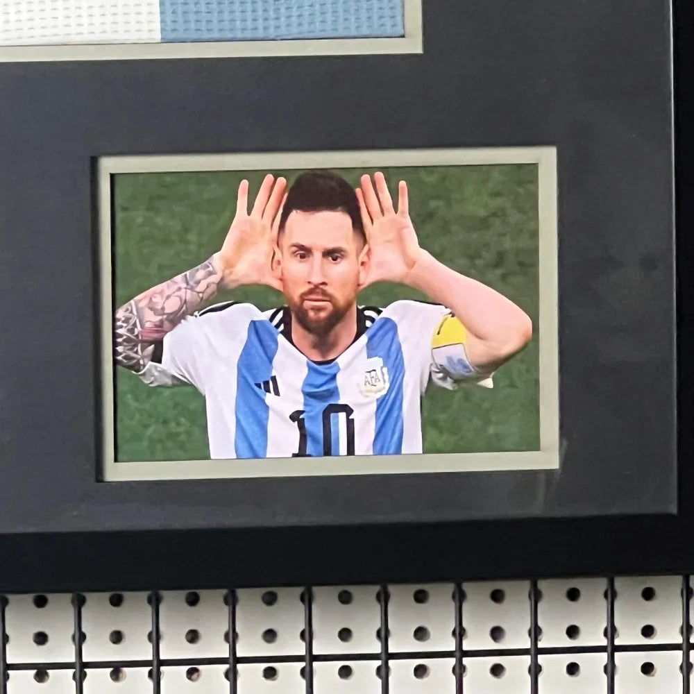 Lionel Messi Signed Argentina FC 2024 Framed Jersey product image 4, provided for visual reference and product detail review