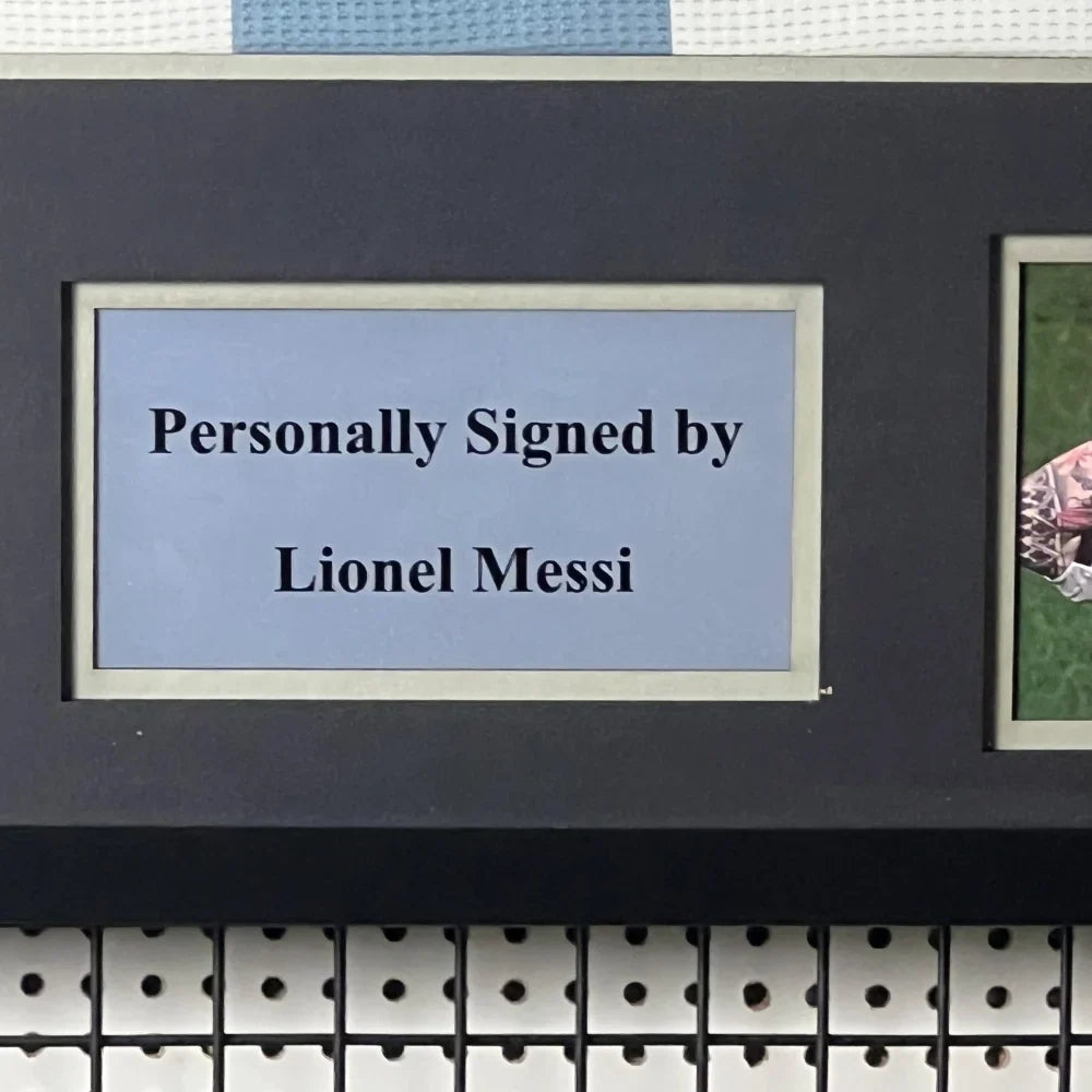 Lionel Messi Signed Argentina FC 2024 Framed Jersey product image 2, provided for visual reference and product detail review