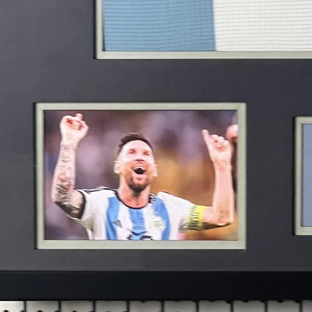 Lionel Messi Signed Argentina FC 2024 Framed Jersey product image 3, provided for visual reference and product detail review