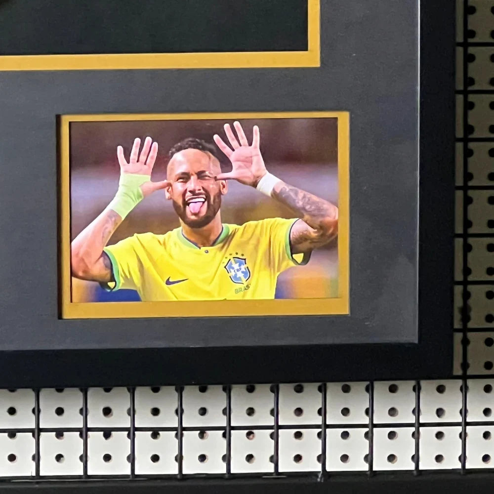 Neymar Signed 2026 Brazil Framed Jersey product image 4, provided for visual reference and product detail review