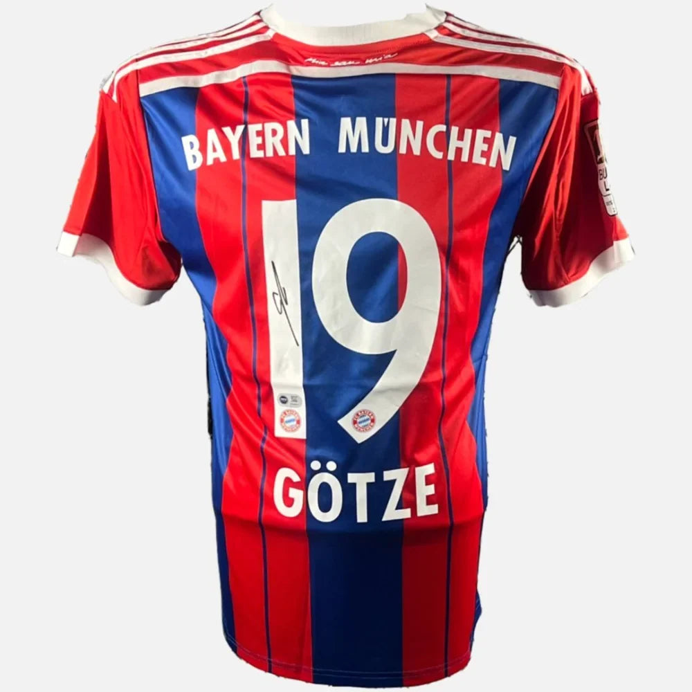 Mario Gotze Signed Bayern Munich 2014-2015 Jersey product image 1, provided for visual reference and product detail review