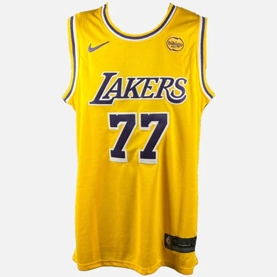 Luka Doncic Signed Lakers Jersey product image 2, provided for visual reference and product detail review