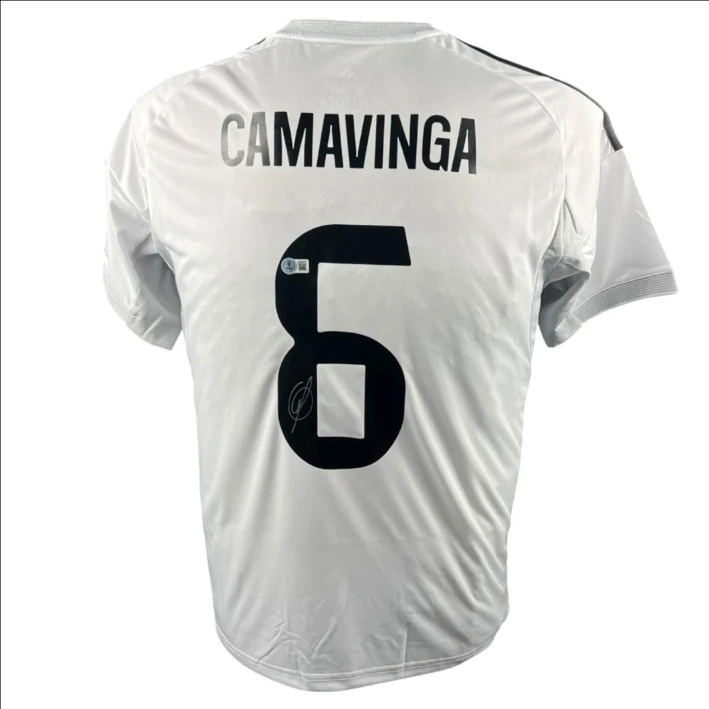 Eduardo Camavinga Signed Real Madrid 2024-2025 Jersey product image 1, provided for visual reference and product detail