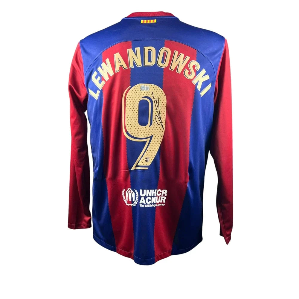 Robert Lewandowski Signed Barcelona 2023-2024 Jersey product image 1, provided for visual reference and product detail review