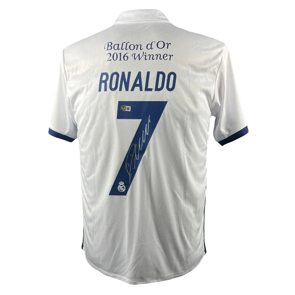 Cristiano Ronaldo Signed Real Madrid 2016 Jersey product image 1, provided for visual reference and product detail review