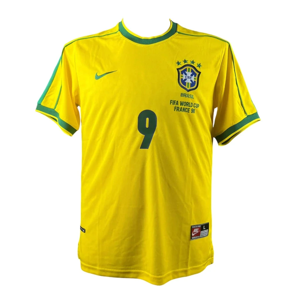 Ronaldo Nazario Signed Brazil FC 1998 Home Jersey product image 2, provided for visual reference and product detail review
