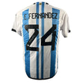 Enzo Fernández Signed Argentina 2022-2023 Jersey product image 1, provided for visual reference and product detail review