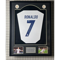 Cristiano Ronaldo Signed Real Madrid 2017 Framed Jersey product image 1, provided for visual reference and product detail