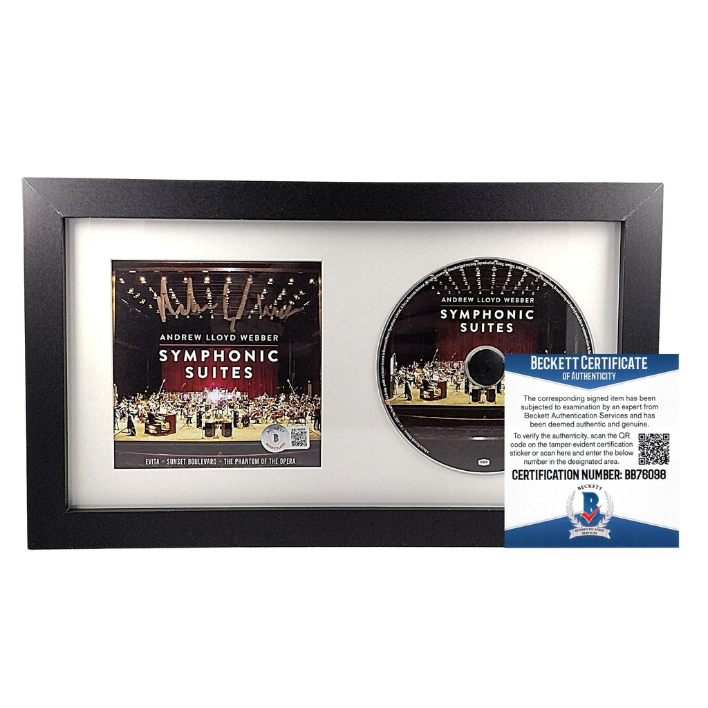 Andrew Lloyd Webber Signed Symphonic Suites CD Booklet Framed Beckett Authentic COA product image 1, provided for visual