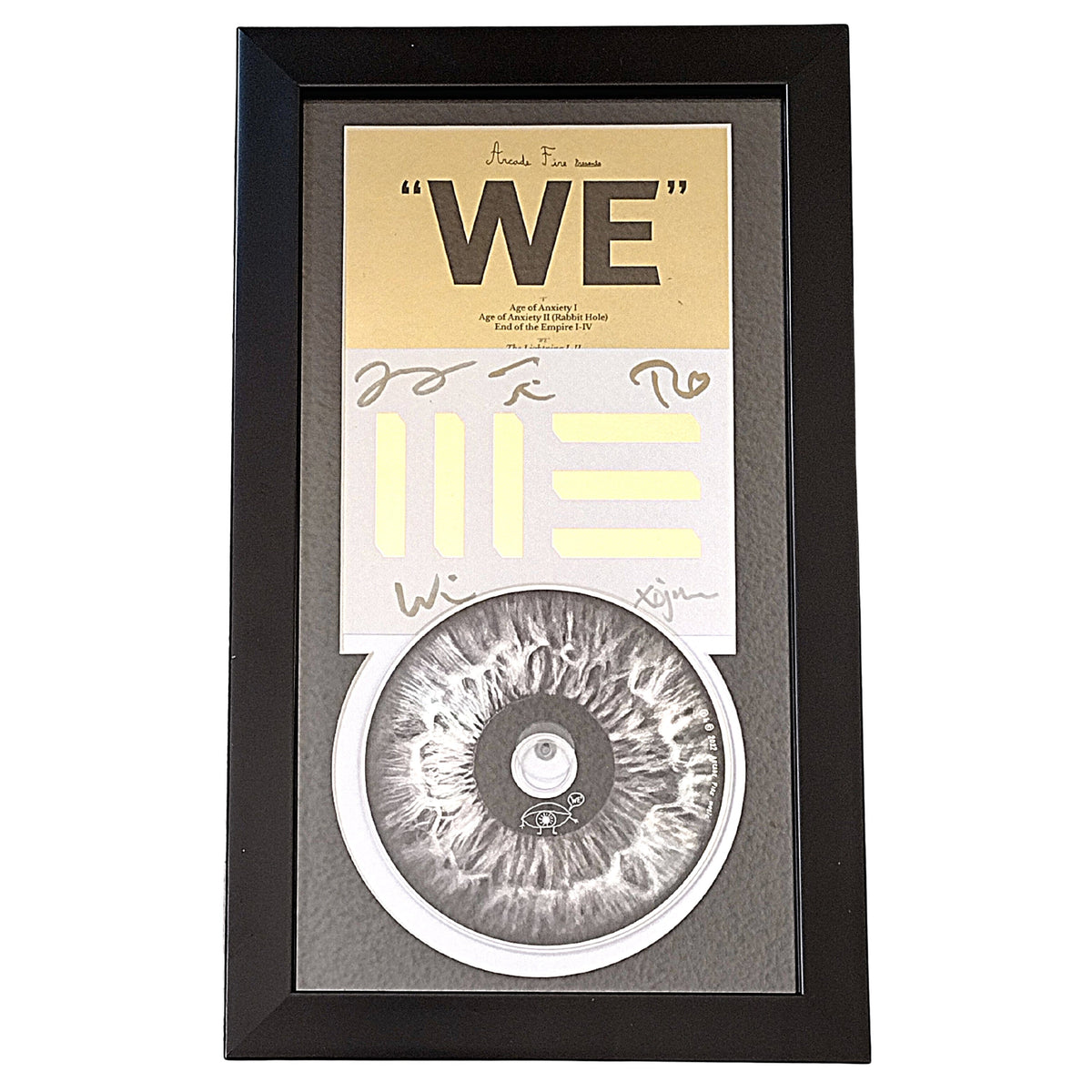 Arcade Fire Signed WE CD Cover Framed Matted Wall Display Beckett Certified Authentic product image 2, provided for visual