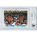 Art Howe and Sparky Anderson Signed 1993 Topps Baseball Trading Card Beckett Slabbed product image 1, provided for visual