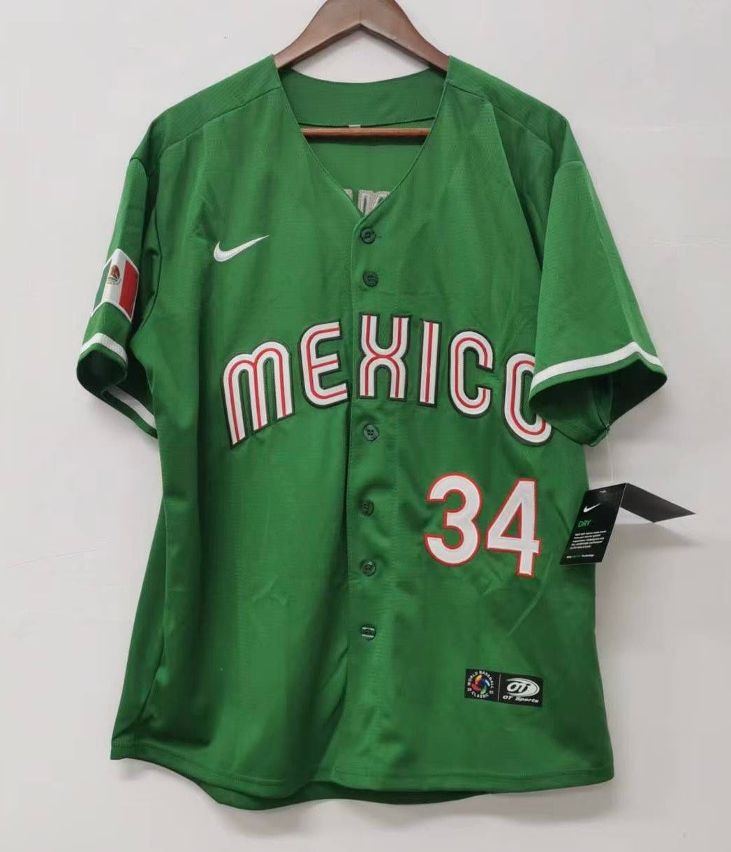 Fernando Valenzuela Mexico Baseball Jersey Nike green product image 2