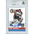 Bill Gadsby Signed Chicago Blackhawks 2001-02 Topps Archives Hockey Card Beckett Slab product image 1, provided for visual
