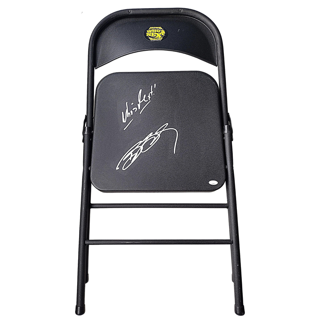 Bill Goldberg Signed Full Size Steel Metal Wrestling Chair WWE WCW JSA Certified COA product image 1, provided for visual