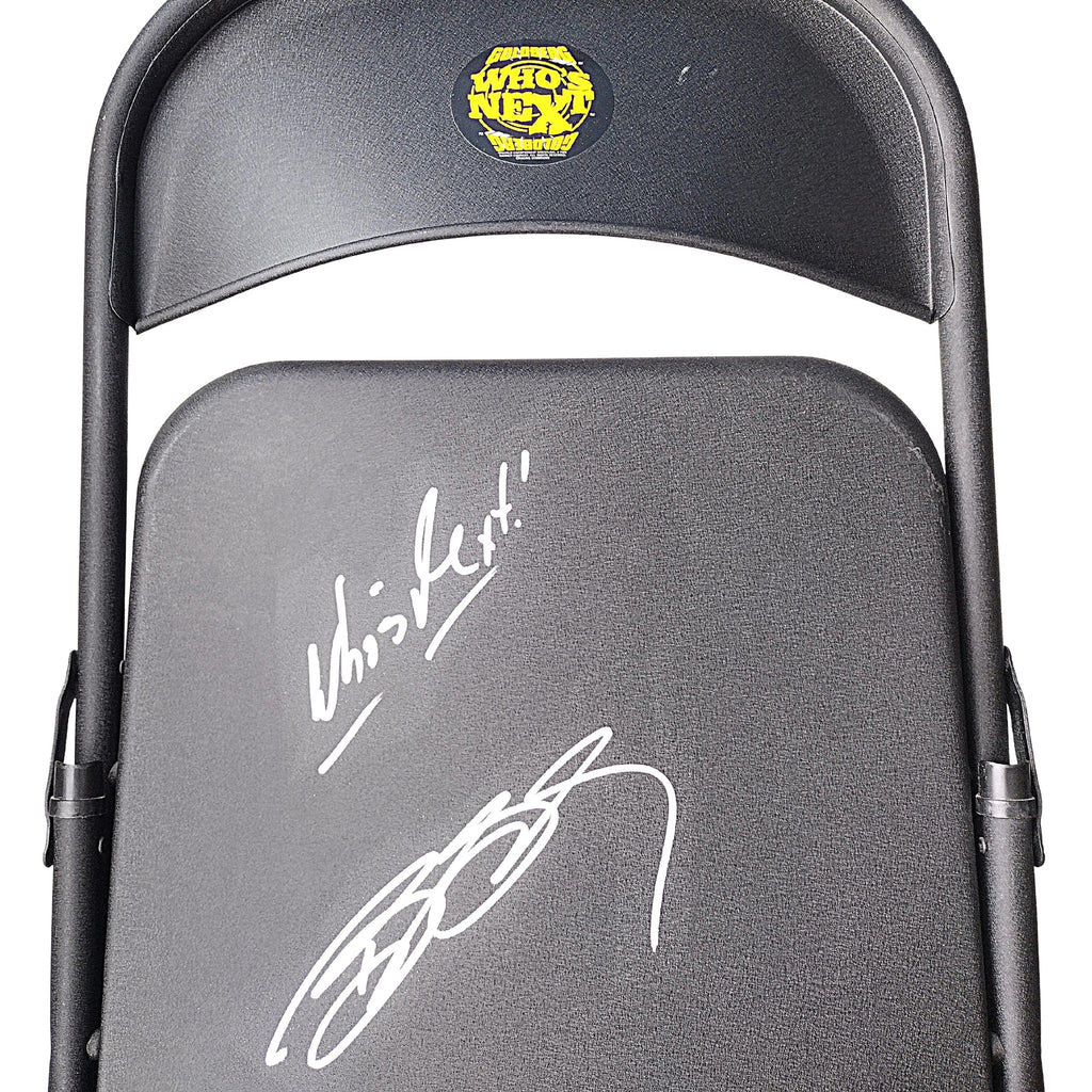 Bill Goldberg Signed Full Size Steel Metal Wrestling Chair WWE WCW JSA Certified COA product image 4, provided for visual