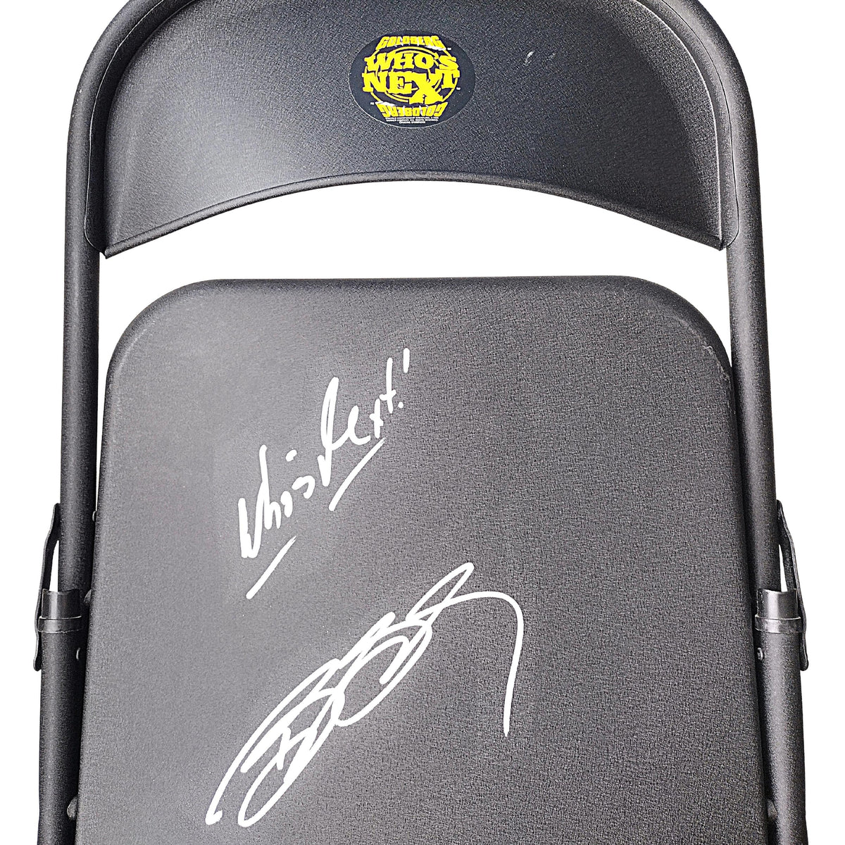 Bill Goldberg Signed Full Size Steel Metal Wrestling Chair WWE WCW JSA Certified COA product image 4, provided for visual