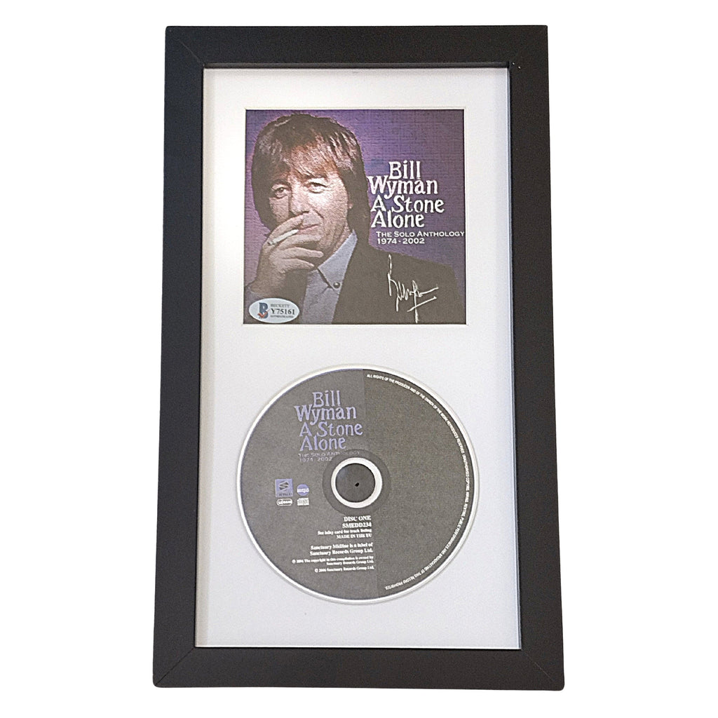 Bill Wyman Signed A Stone Alone CD Cover Framed Wall Display Beckett - The Rolling Stones product image 2, provided for