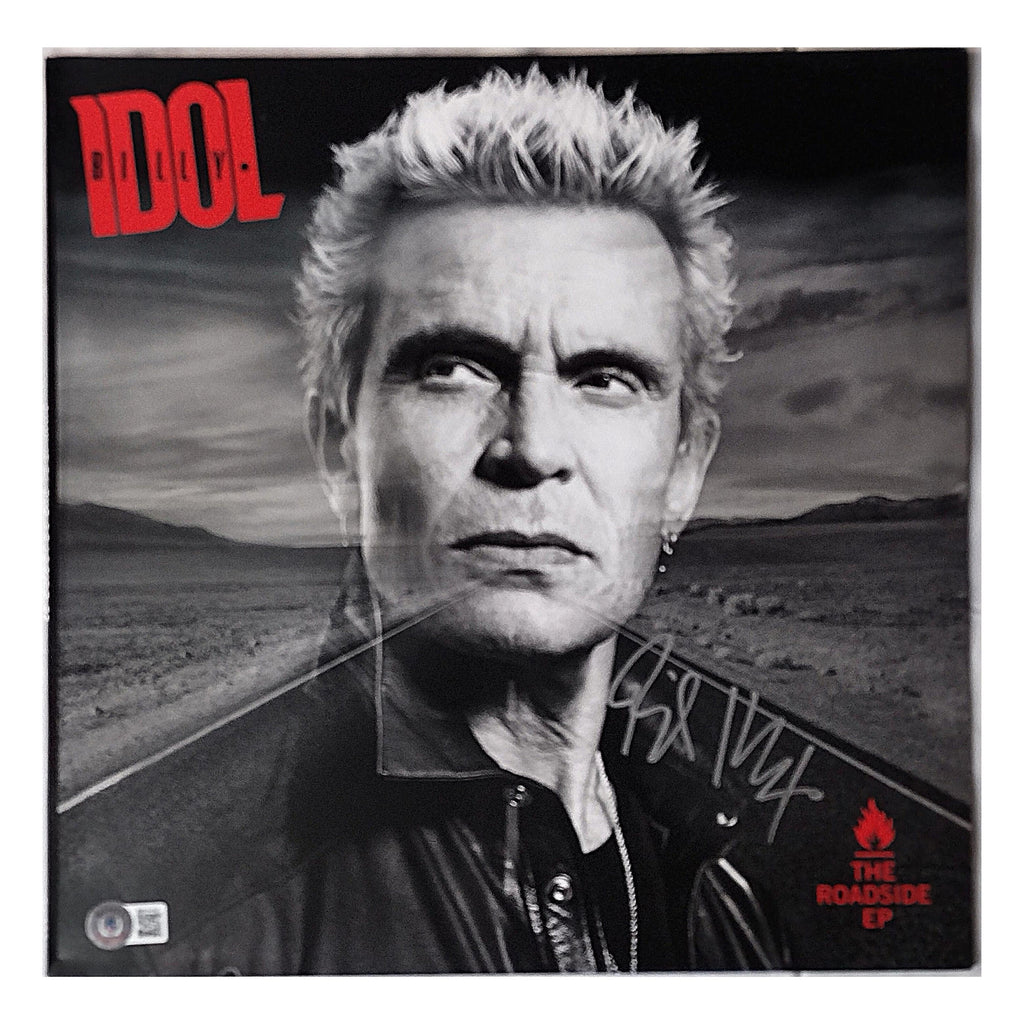 Billy Idol Signed Roadside EP Vinyl Record Album Cover Rock Music Beckett BAS Cert product image 3, provided for visual