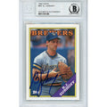 BJ Surhoff Autographed Milwaukee Brewers 1988 Topps Baseball Card Beckett Auth Auto product image 1, provided for visual