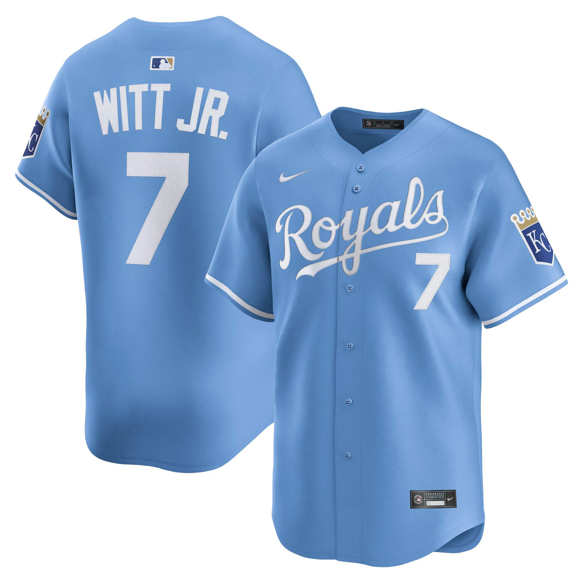 Bobby Witt Jr Kansas City Royals Alternate Jersey - Light product image 1