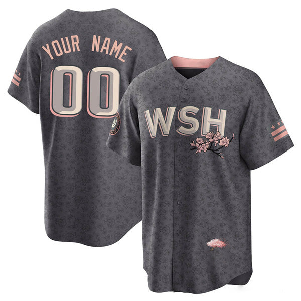 Custom Washington Nationals City Connect Jersey - Gray product image 1