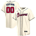 Custom Atlanta Braves Jersey - Cream product image 1