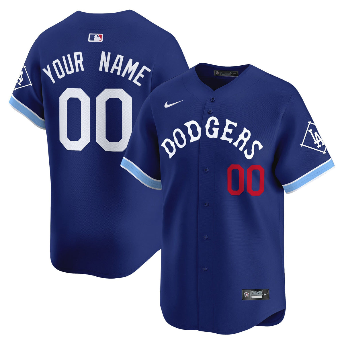 Custom Los Angeles Dodgers Tribute Jersey - Royal Blue product image 1
