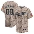 Custom Los Angeles Dodgers USMC Jersey - Desert Camo product image 1