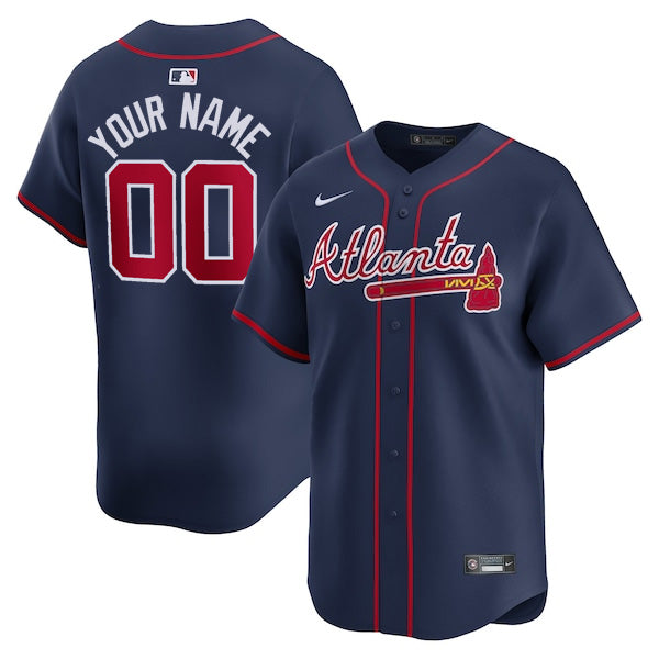 Custom Atlanta Braves Alternate Jersey - Navy product image 1