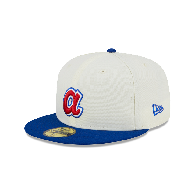 New Era Atlanta Braves Throwback 2000 All Star Side Patch 59FIFTY Fitted Ivory Hat product image 2, provided for visual