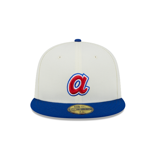 New Era Atlanta Braves Throwback 2000 All Star Side Patch 59FIFTY Fitted Ivory Hat product image 3, provided for visual