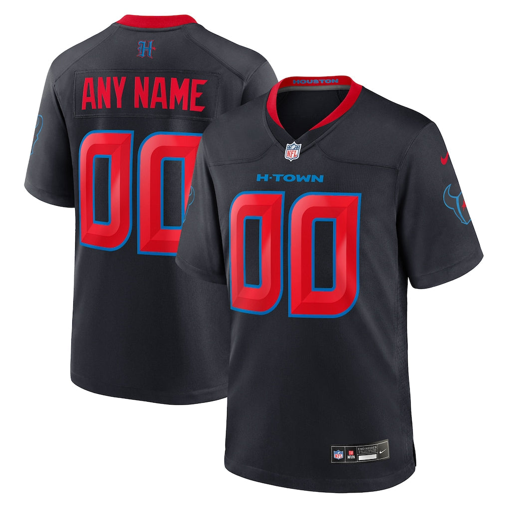 Custom Houston Texans Secondary Alternate Jersey - Navy product image 1
