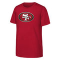 Youth San Francisco 49ers Primary Logo T-Shirt - Red product image 1, provided for visual reference and product detail review