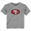 San Francisco 49ers Toddler Primary Logo T-SHIRT- Grey product image 1, provided for visual reference and product detail