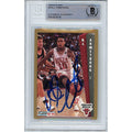 BJ Armstrong Chicago Bulls Signed 1992-93 Fleer Basketball Card Beckett Auth Auto Slab product image 1, provided for visual