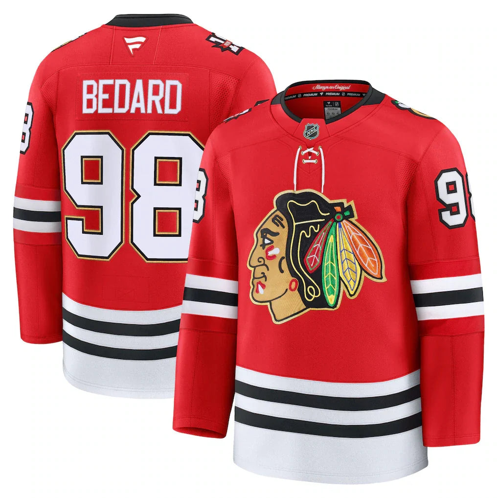 Connor Bedard Chicago Blackhawks Centennial Premium Jersey product image 1